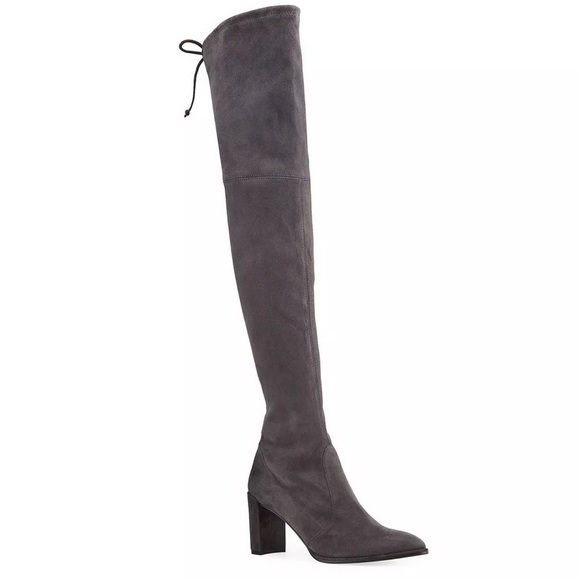 Stuart Weitzman grey Landmark over the knee boots - Picture 1 of 11